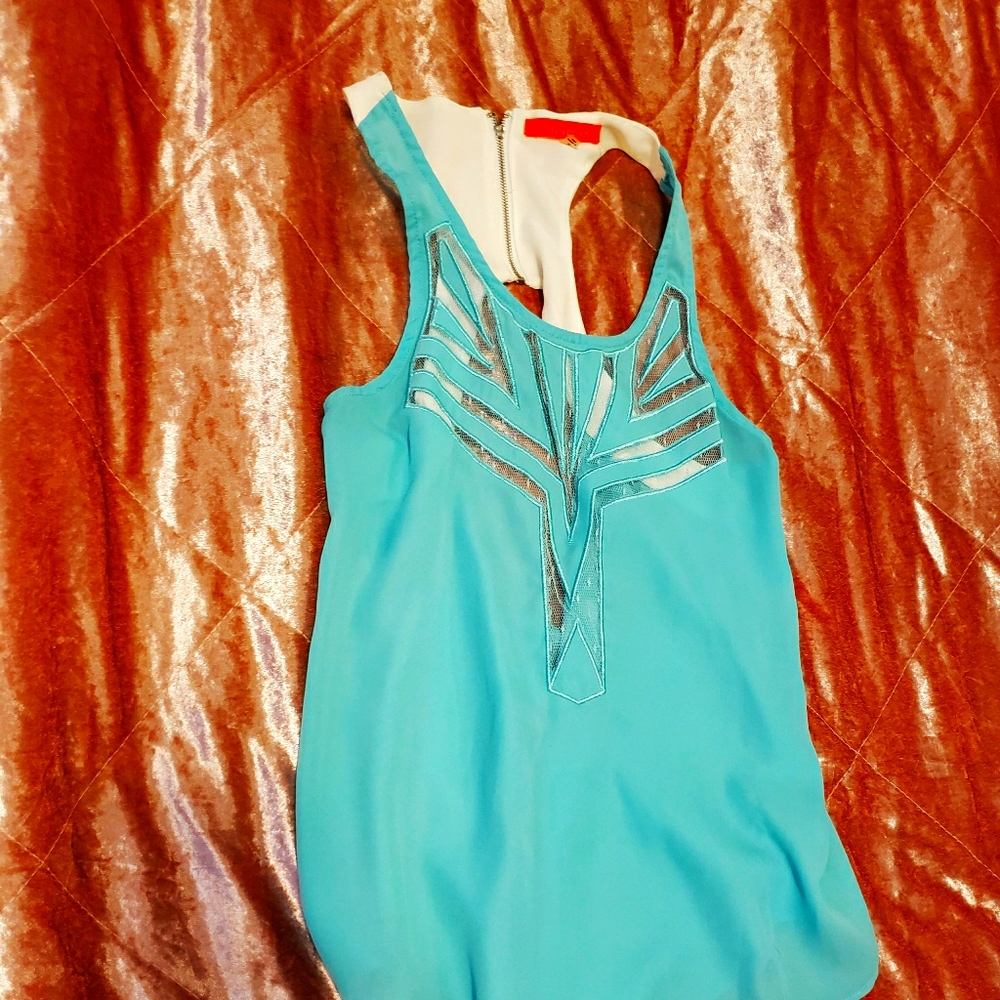 Teal tank top